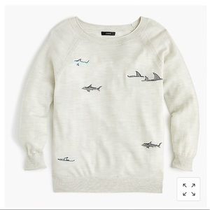 Jcrew Merino Wool Shark Sweater - L